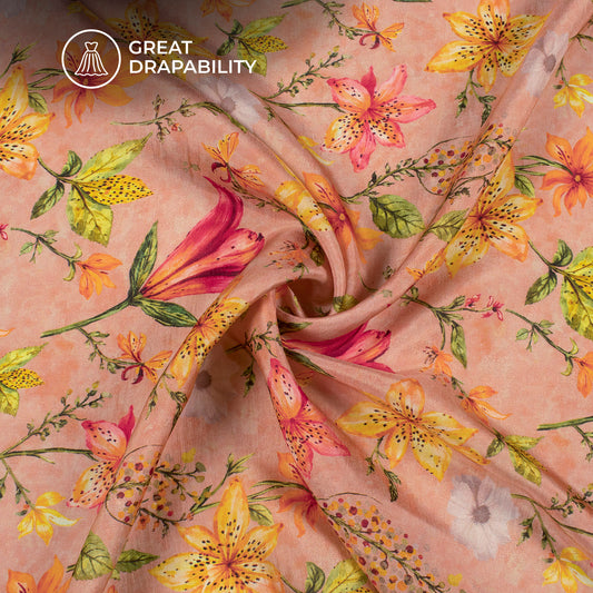 uppada silk dress material Buy UNNATI SILKS Women Unstitched Yellow-Pink Pure Handloom Uppada Silk Cotton Pattu Punjabi Dress Party Dress material with weaving from Andhra Pradesh weavers(PR4945) at Amazon.in