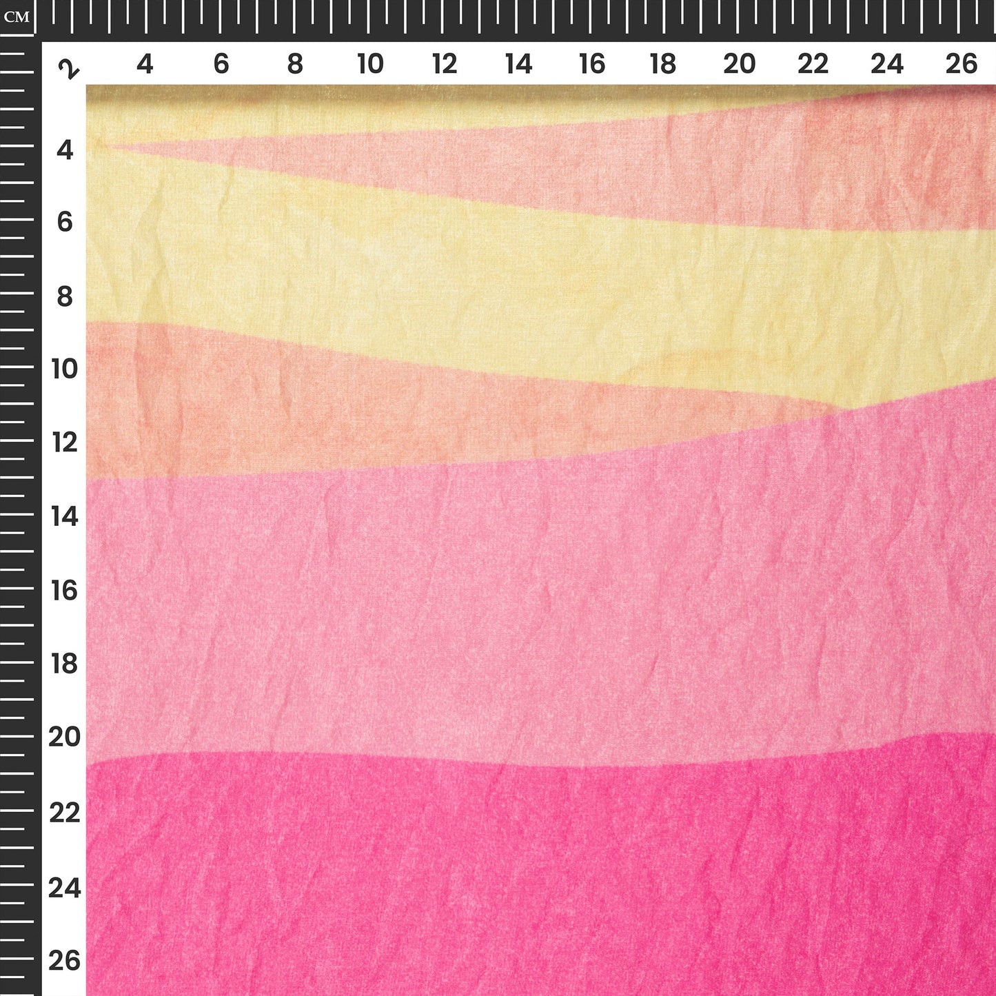 Melt Water Stripes Digital Print Shimmer Tissue Fabric