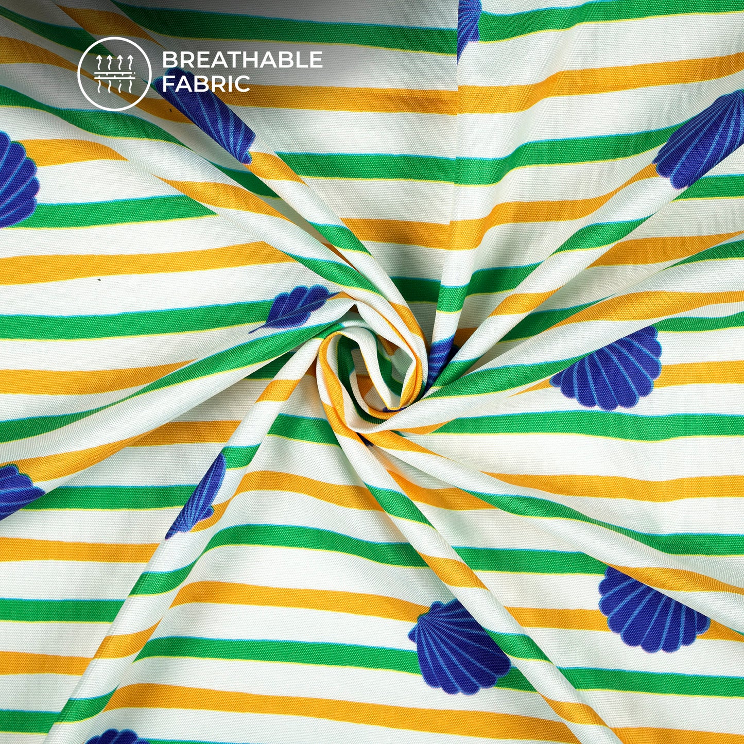 Inspired By India's Spirit Digital Print Rayon Fabric