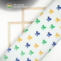 Threads of Freedom Digital Print Imported Satin Fabric