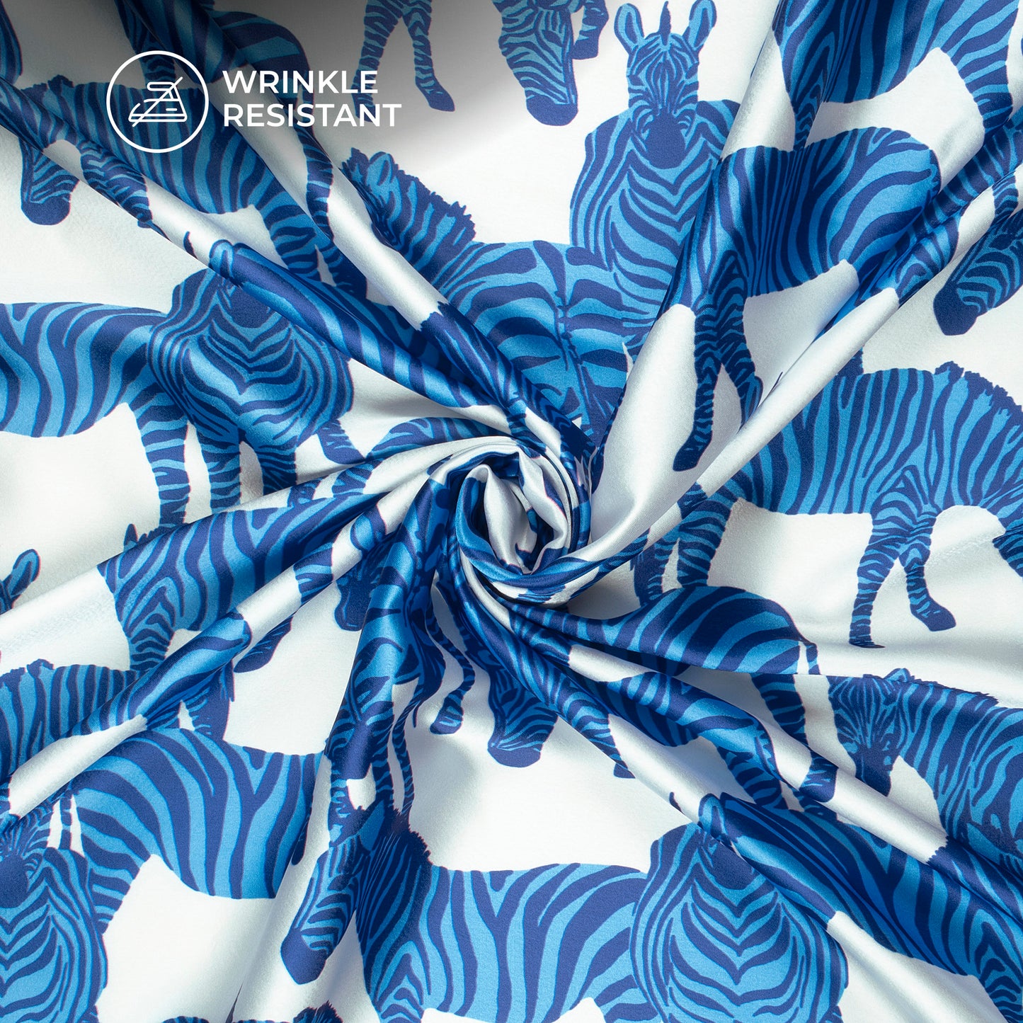 Wholesale Special Zebra Print Digital Print Japan Satin Fabric