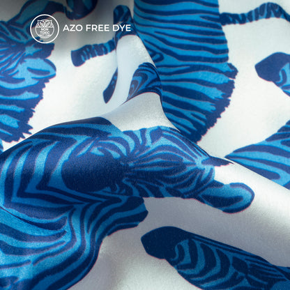 Wholesale Special Zebra Print Digital Print Japan Satin Fabric