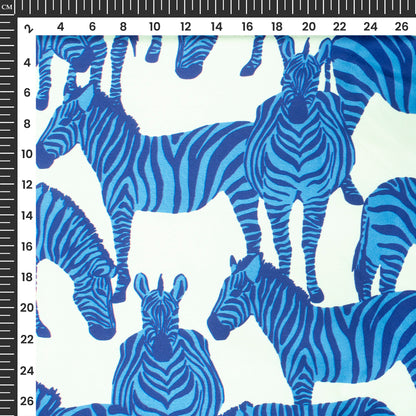 Wholesale Special Zebra Print Digital Print Japan Satin Fabric