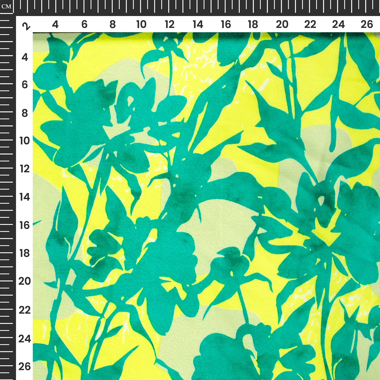 Curated For Creators Leaf Print Digital Print Japan Satin Fabric