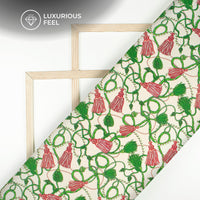 Fashion Designer's Choice Chain Print Digital Print Imported Satin Fabric