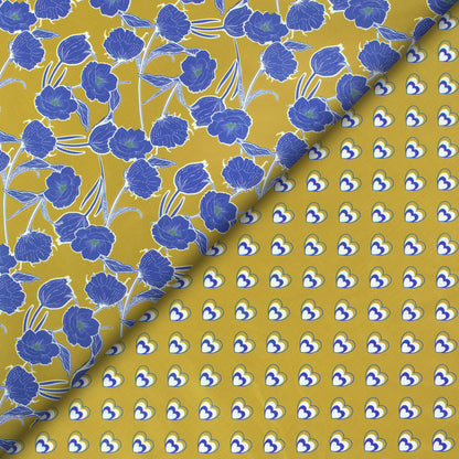 First Love Floral Bloom Digital Print Muslin Fabric