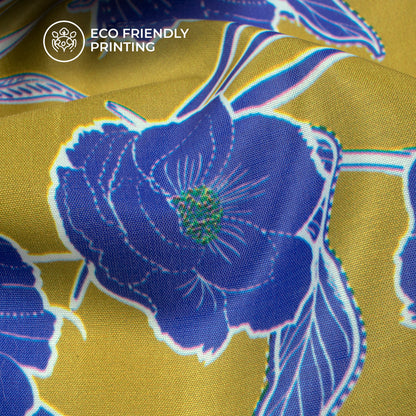 First Love Floral Bloom Digital Print Muslin Fabric