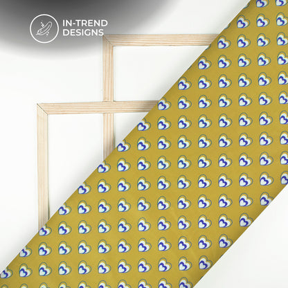 Soul Matching Heart Print Digital Print Muslin Fabric