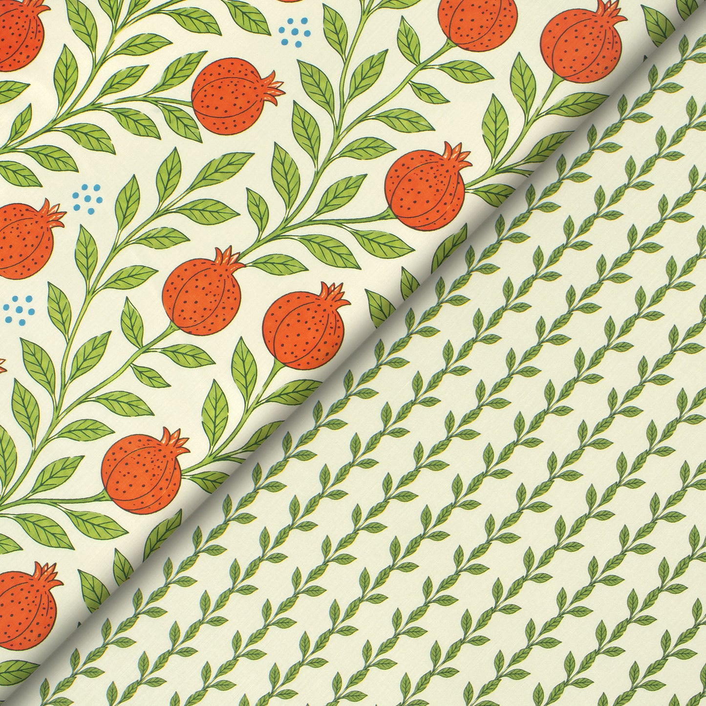 Moment By Luck Garden Fruit Digital Print Muslin Fabric