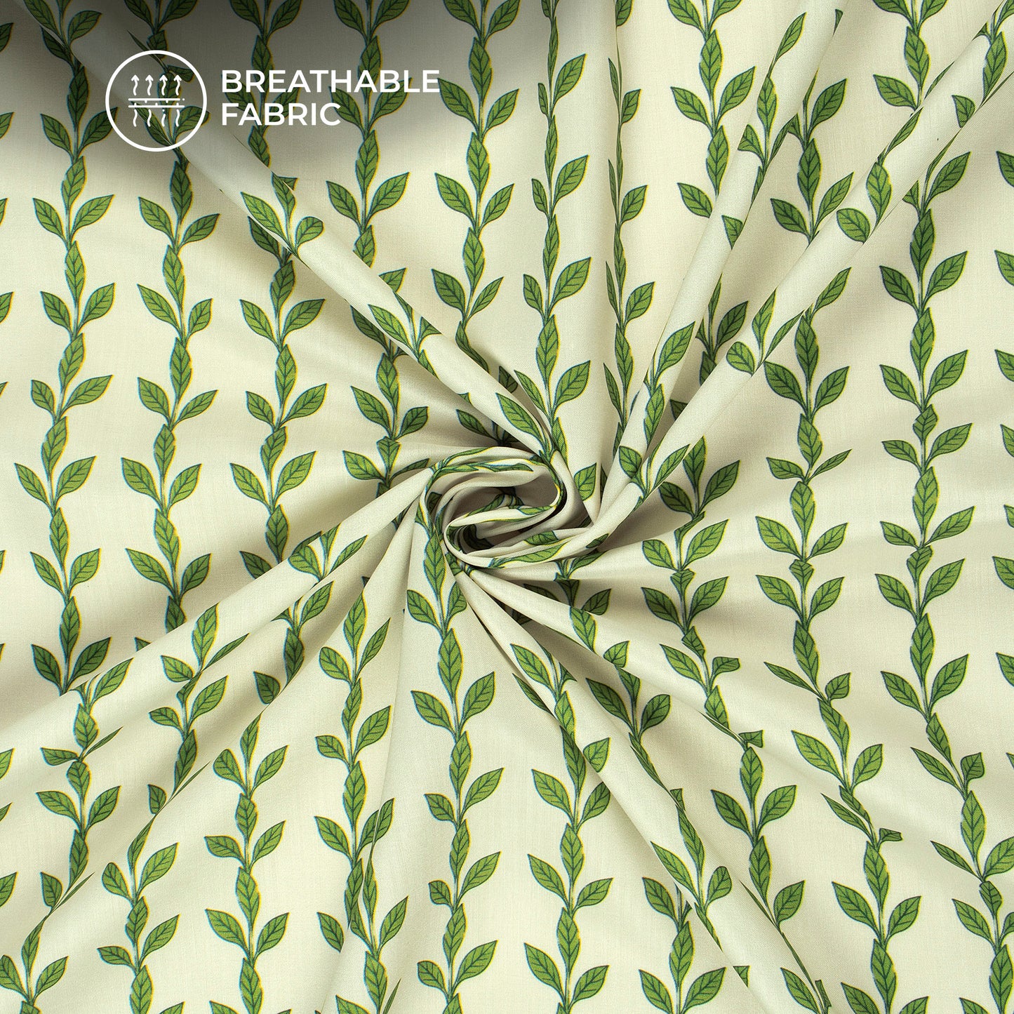 Destiny Talk Botanical Digital Print Muslin Fabric