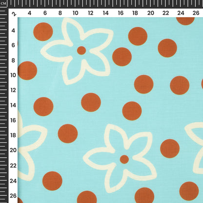 Feel Someone Special Daisy Digital Print Muslin Fabri