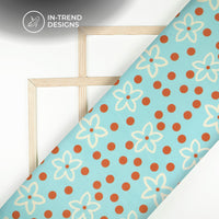 Feel Someone Special Daisy Digital Print Muslin Fabri