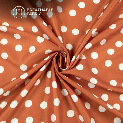 Concert Nights Polka Digital Print Muslin Fabric