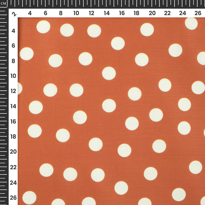 Concert Nights Polka Digital Print Muslin Fabric
