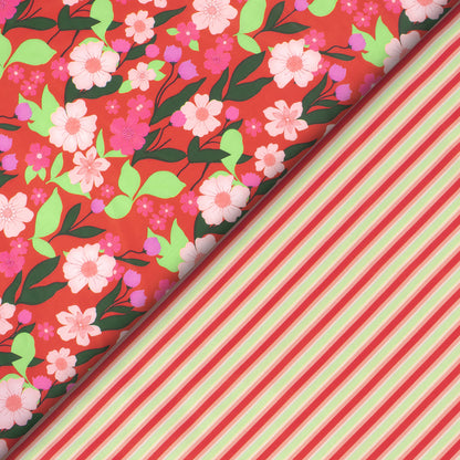 This Decade Stripe Digital Print Muslin Fabric