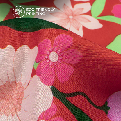 First Addiction Floral Digital Print Muslin Fabric