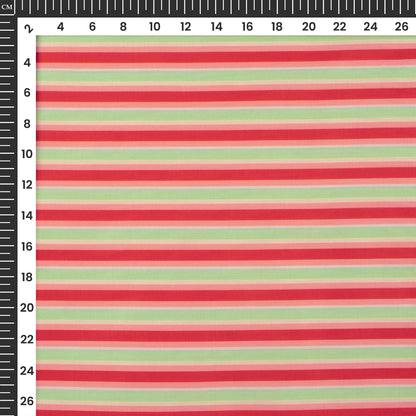 This Decade Stripe Digital Print Muslin Fabric