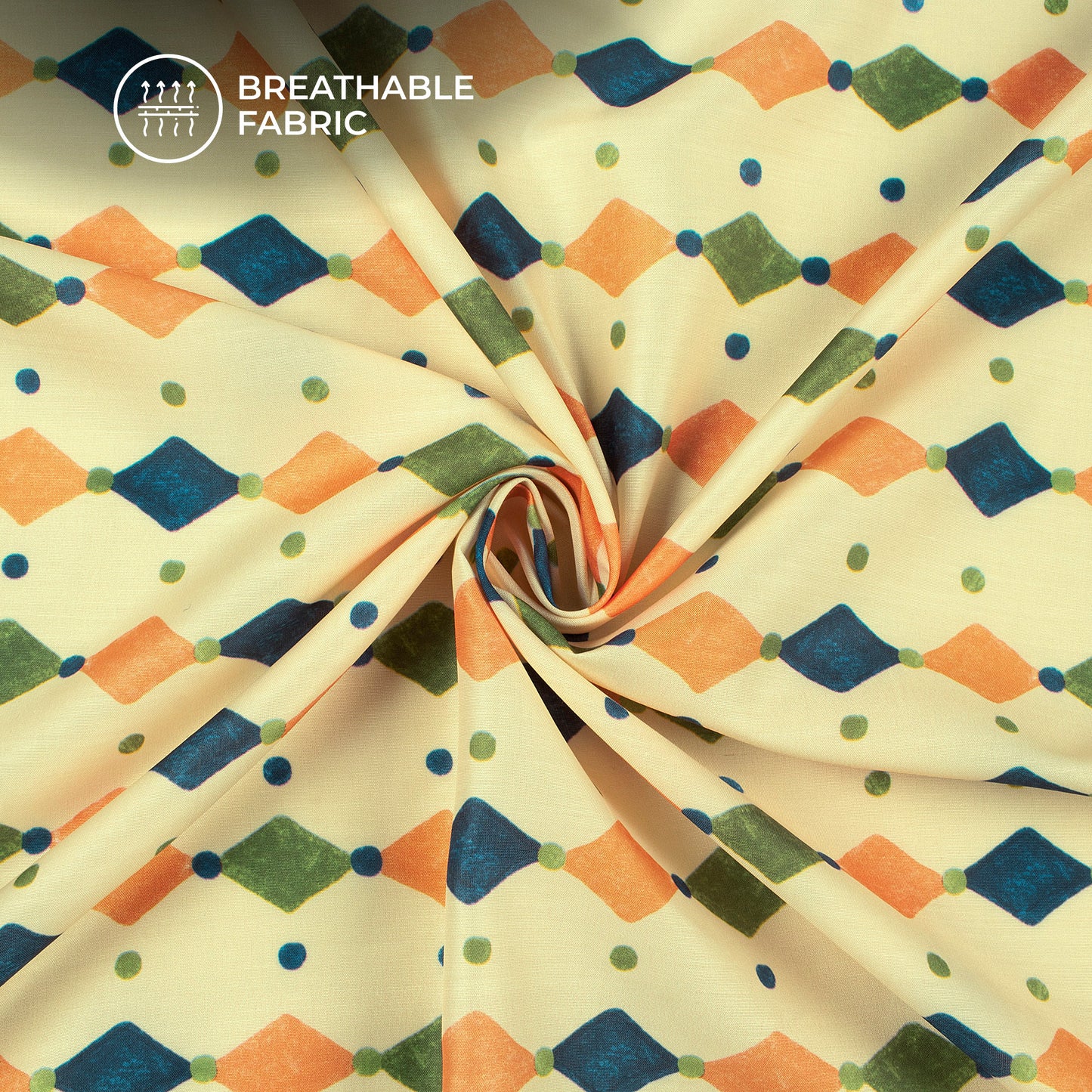 Special Moment Diamond Digital Print Muslin Fabric