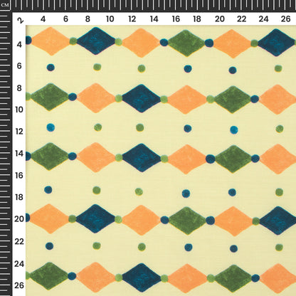 Special Moment Diamond Digital Print Muslin Fabric