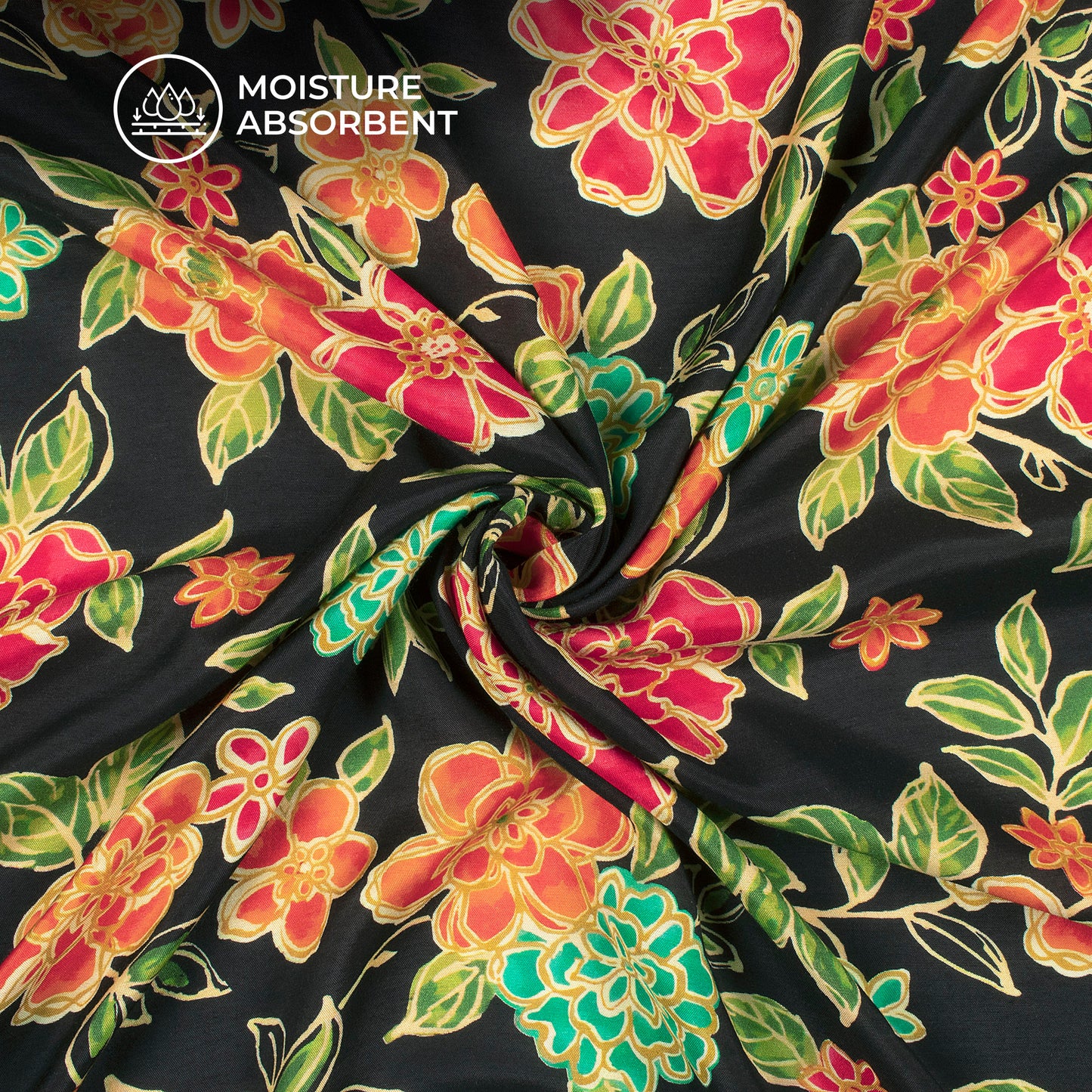 Export Quality Floral Digital Print Viscose Muslin Fabric
