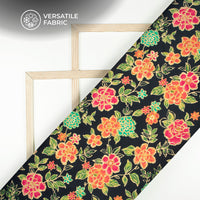 Export Quality Floral Digital Print Viscose Muslin Fabric
