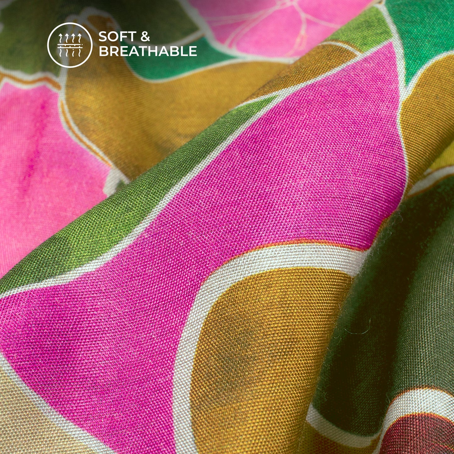 Style Refresh Digital Print Viscose Muslin Fabric