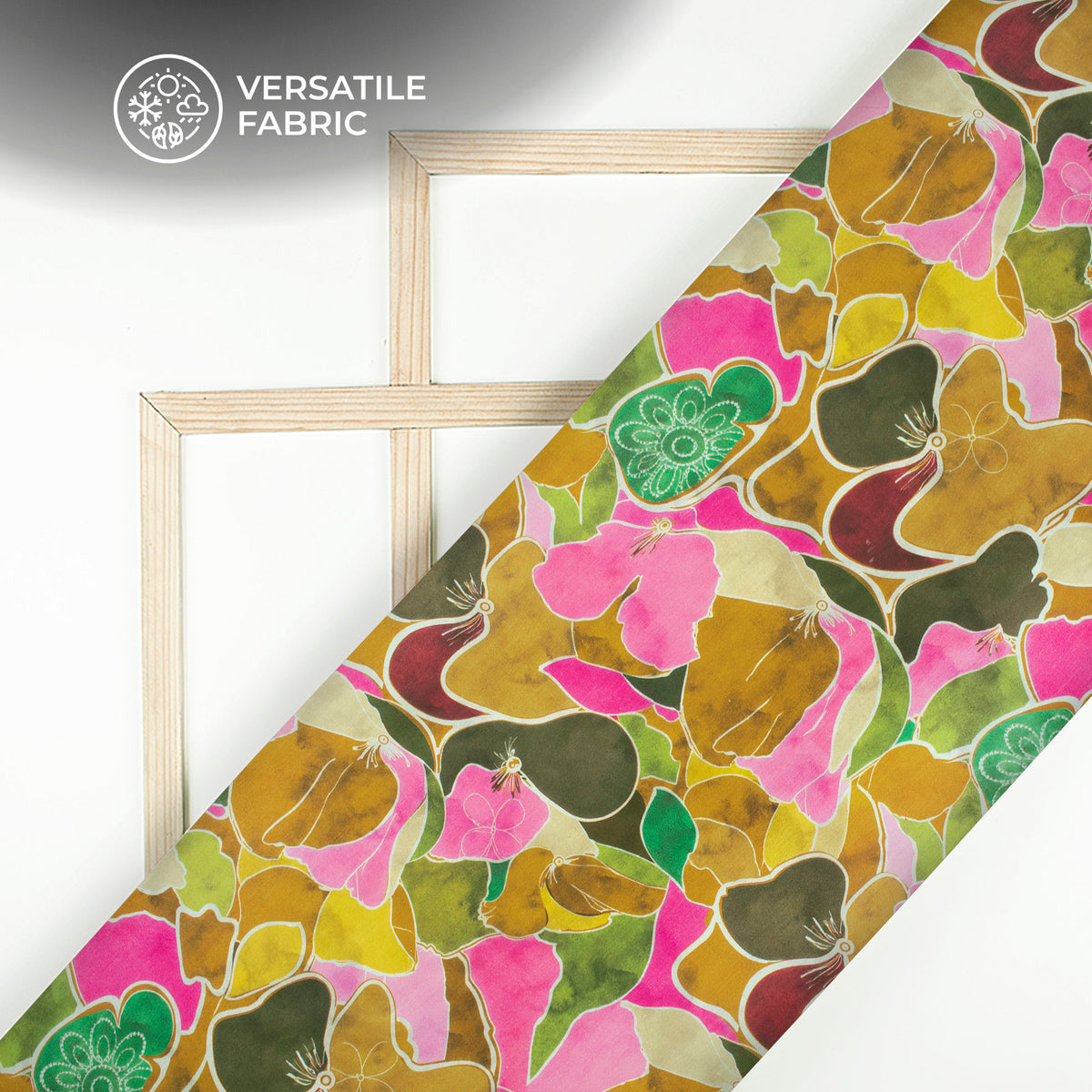 Style Refresh Digital Print Viscose Muslin Fabric