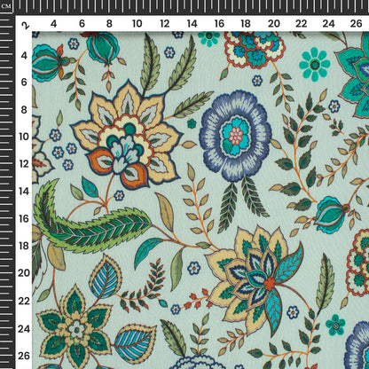 Curated Print Story Digital Print Viscose Muslin Fabric