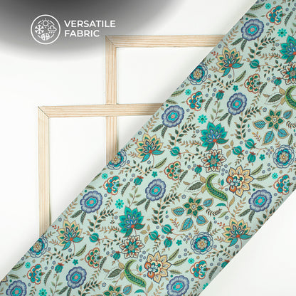Curated Print Story Digital Print Viscose Muslin Fabric
