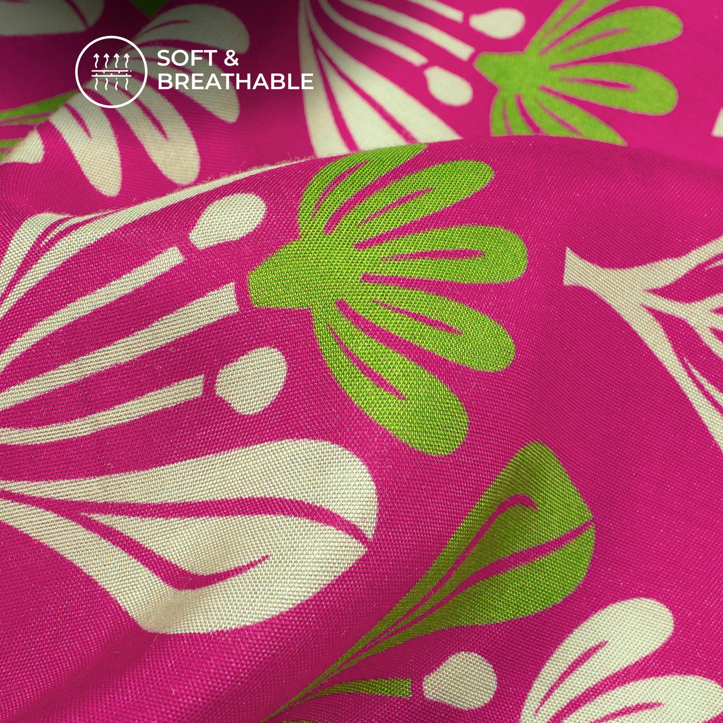 Textile Artist Collection Digital Print Viscose Muslin Fabric