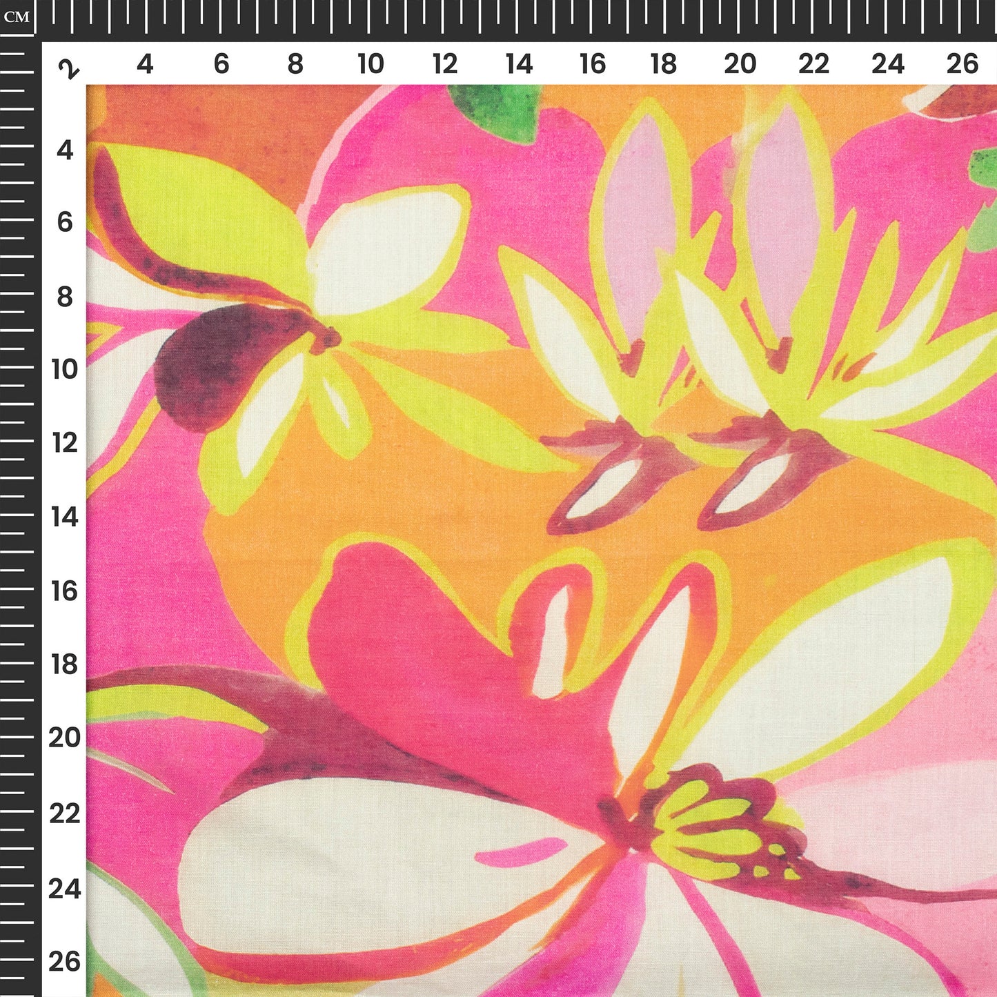 Viral Floral Print Digital Print Cotton Mulmul Fabric