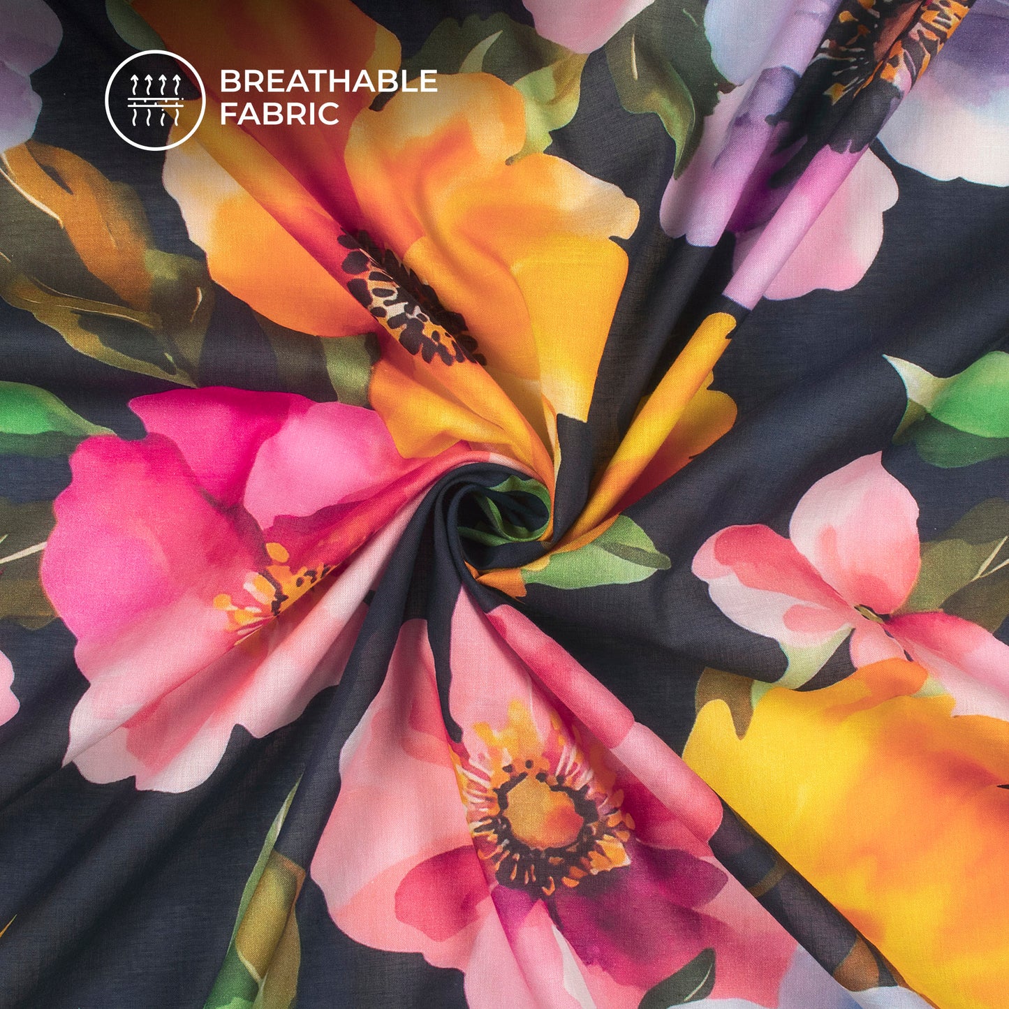 Made for Fashion Designers | Digital Print Cotton Mulmul Fabric