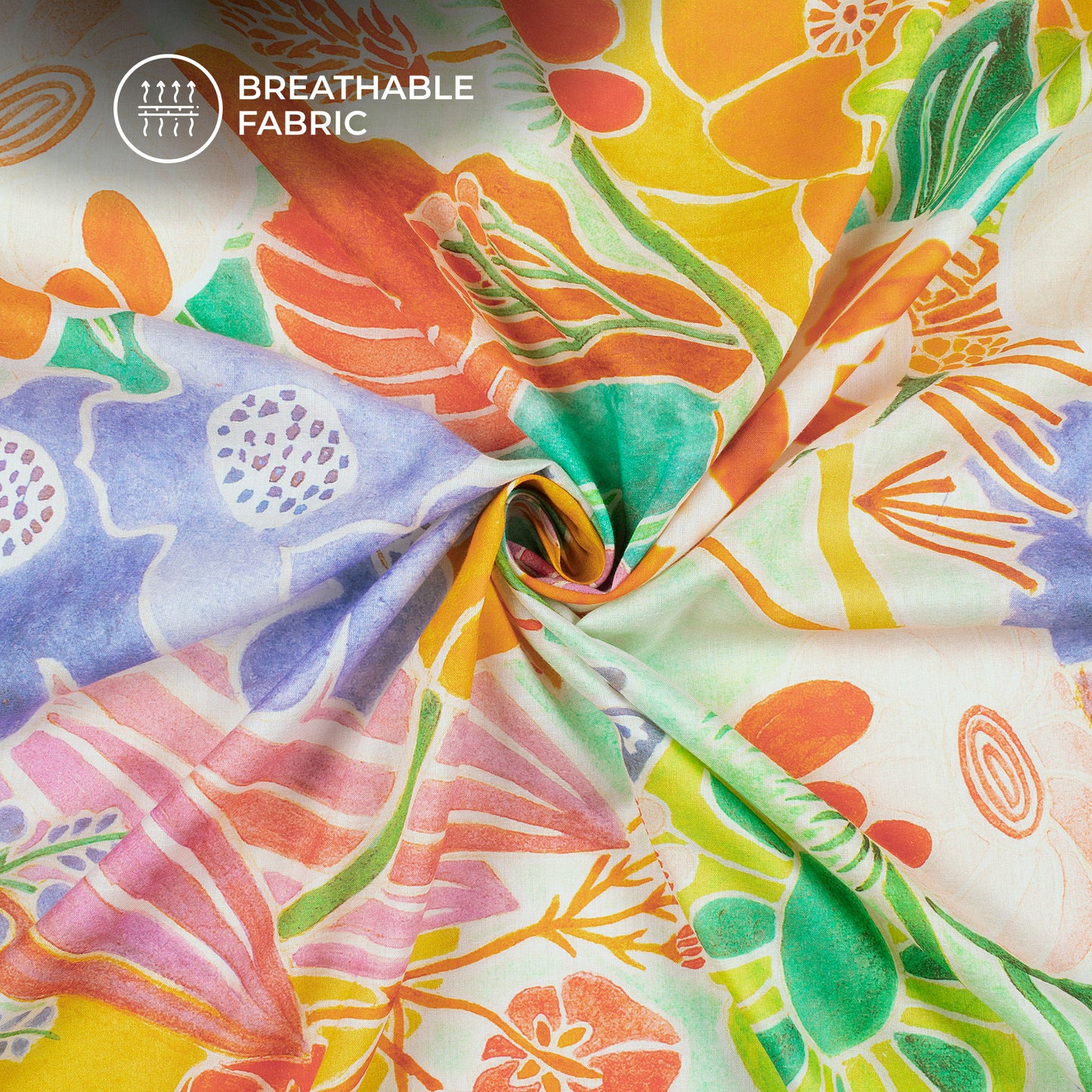 Editor's Pick | Floral Digital Print Cotton Mulmul Fabric