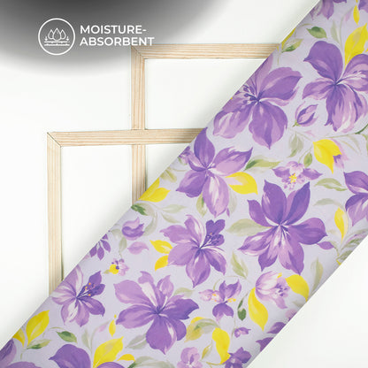 Color Crush Collection | Floral Digital Print Cotton Mulmul Fabric