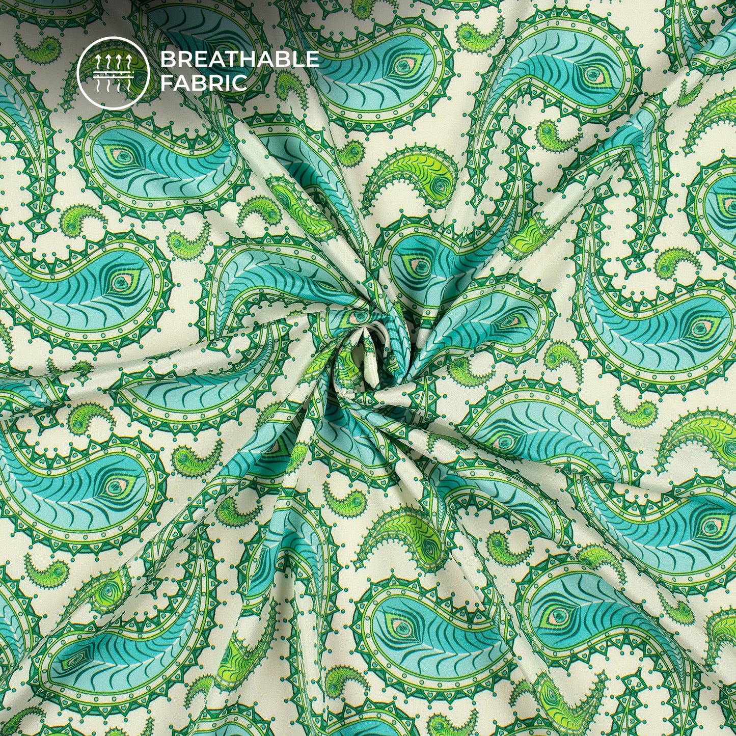 Govinda Grace Digital Print Crepe Silk Fabric