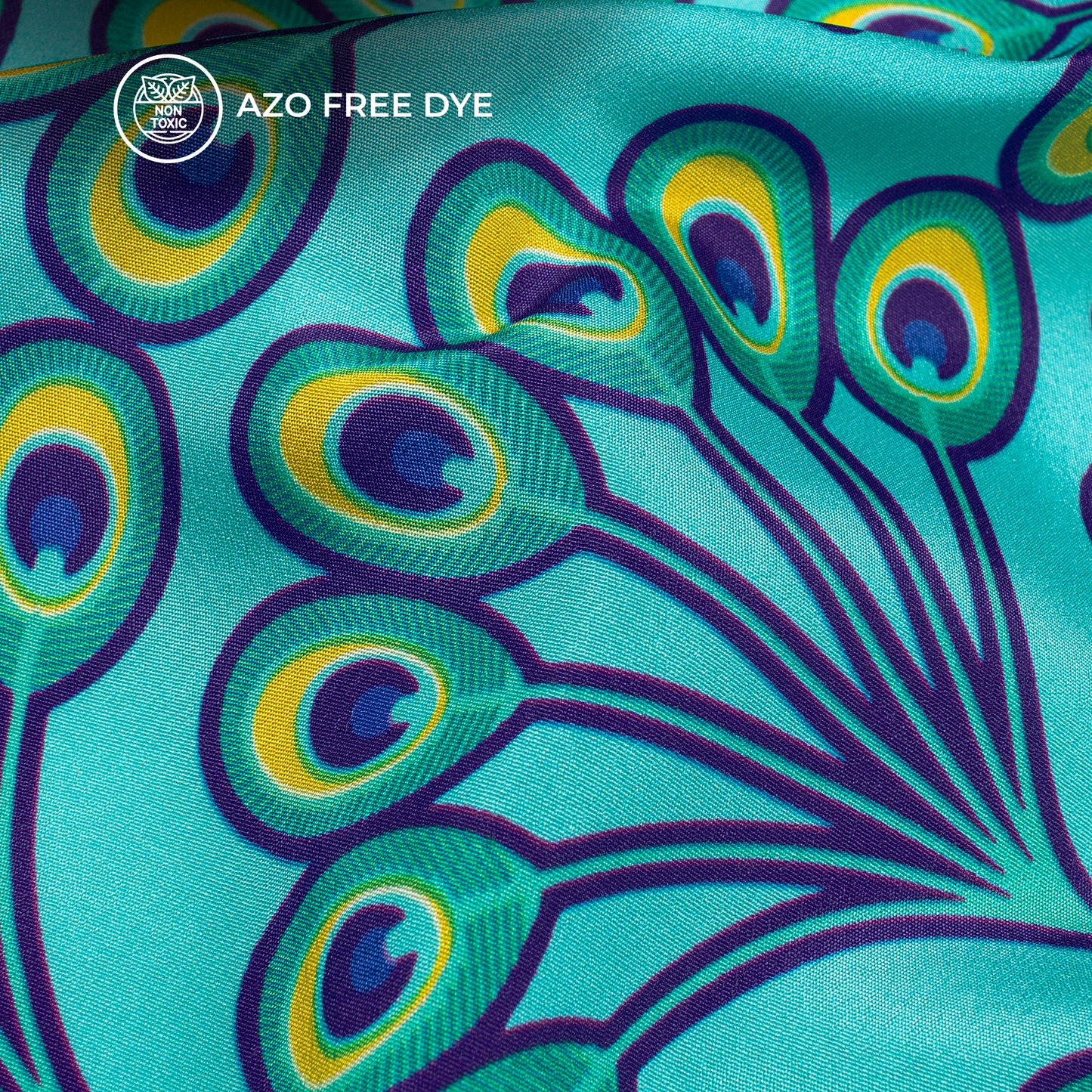Divine Rhythm Digital Print Crepe Silk Fabric