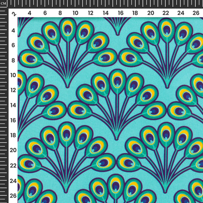 Divine Rhythm Digital Print Crepe Silk Fabric