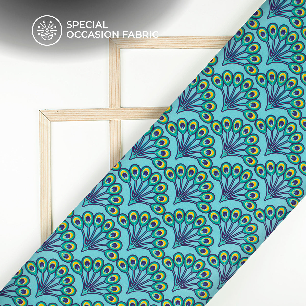 Divine Rhythm Digital Print Crepe Silk Fabric