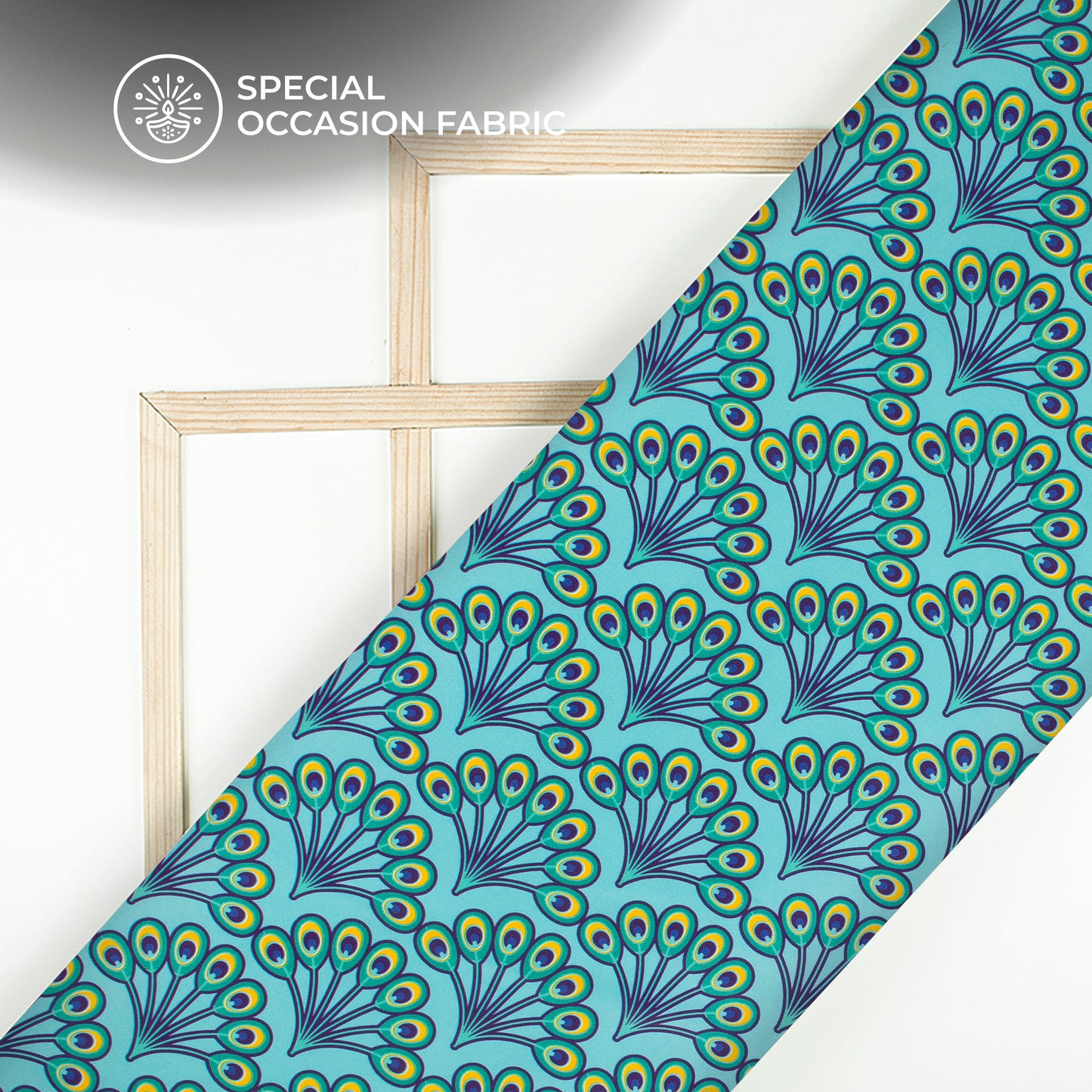 Divine Rhythm Digital Print Crepe Silk Fabric