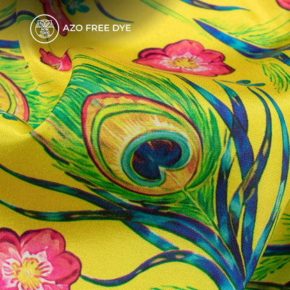 Janmashtami Special Digital Print Crepe Silk Fabric