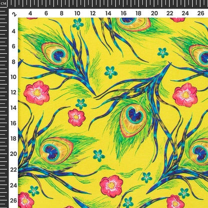 Janmashtami Special Digital Print Crepe Silk Fabric