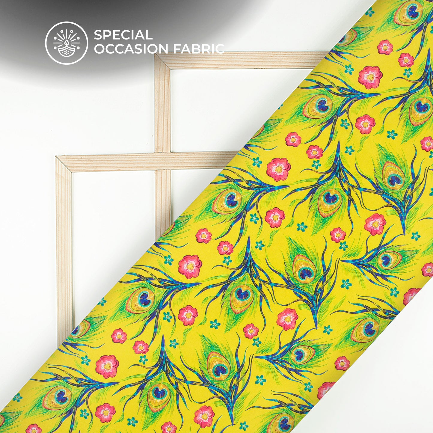 Janmashtami Special Digital Print Crepe Silk Fabric