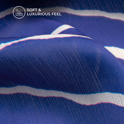 Festival Special Leheriya Digital Print Chiffon Satin Fabric