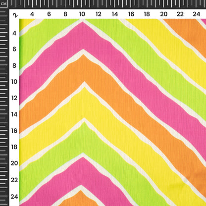Fashion Studio Collection Digital Print Chiffon Satin Fabric