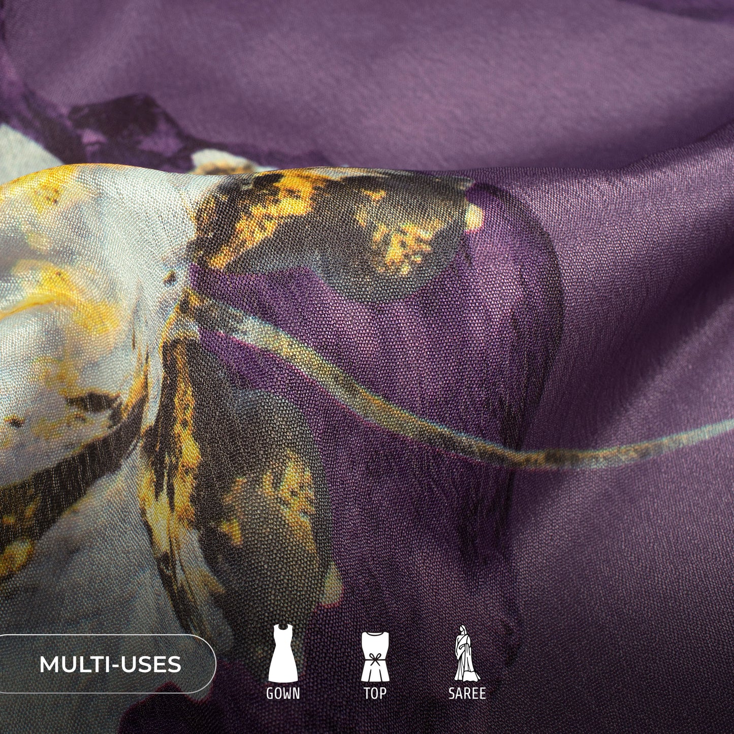 Boutique Best Seller Digital Print Poly Chinnon Chiffon Fabric