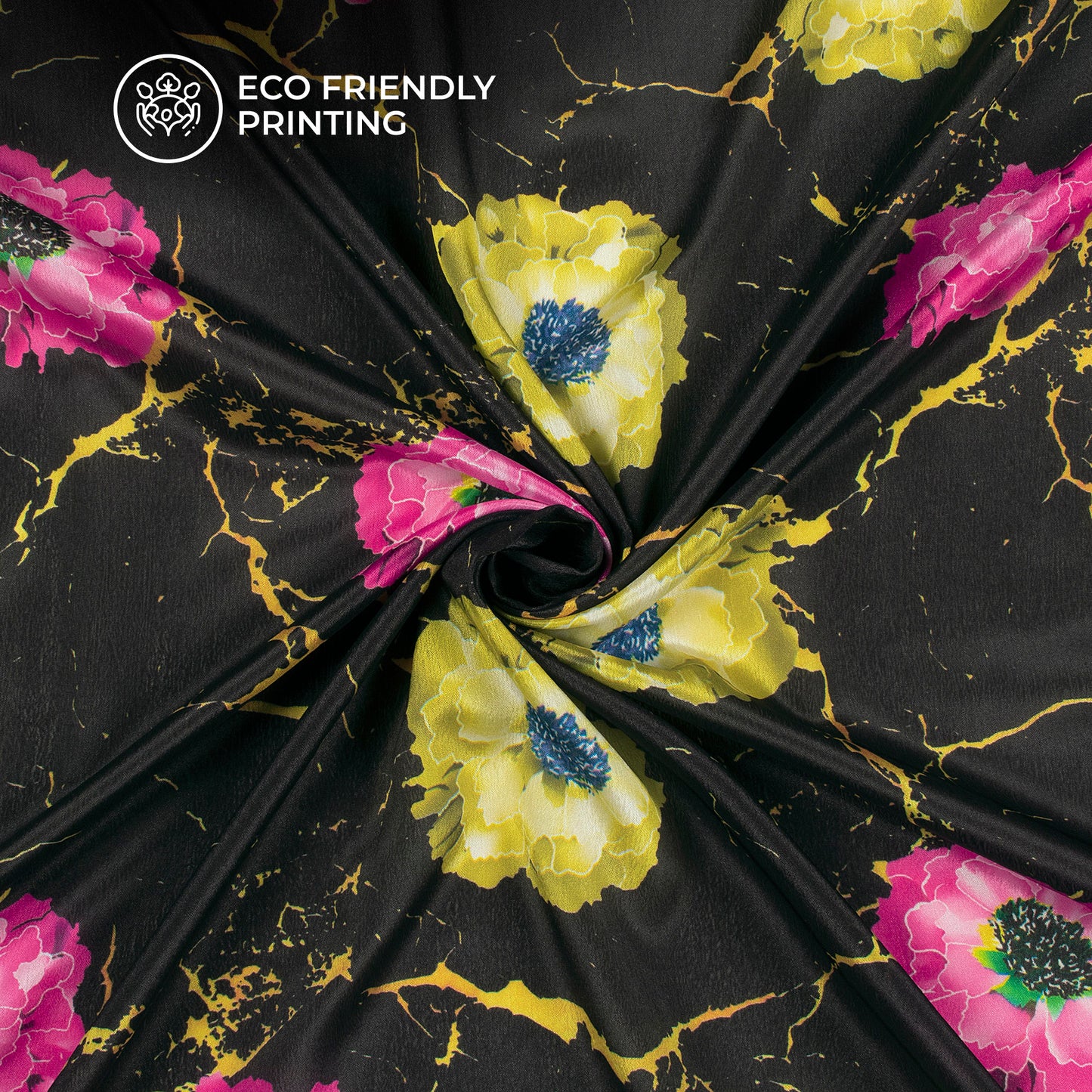 Premium Imported Look Poly Chinnon Chiffon Fabric - Exclusive Prints