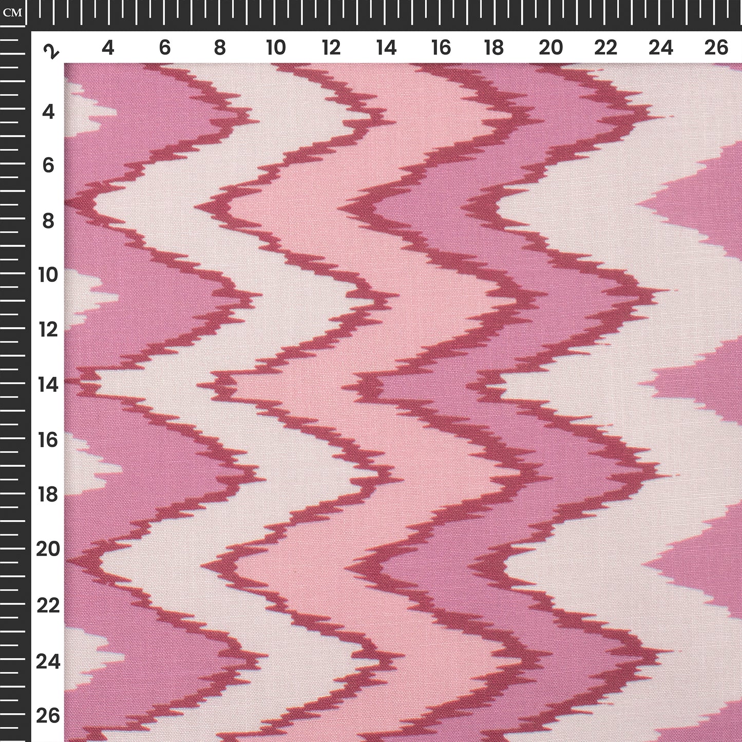 Made For Makers Ikkat Inspire Digital Print Poly Linen Slub Fabric