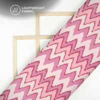 Made For Makers Ikkat Inspire Digital Print Poly Linen Slub Fabric