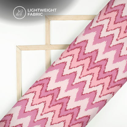 Made For Makers Ikkat Inspire Digital Print Poly Linen Slub Fabric