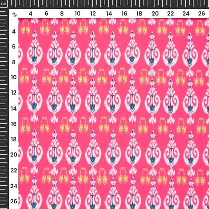 Fashion Week Ikkat Inspired Poly Linen Slub Fabric